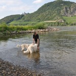 ...Eva bringt uns das Schwimmen bei...